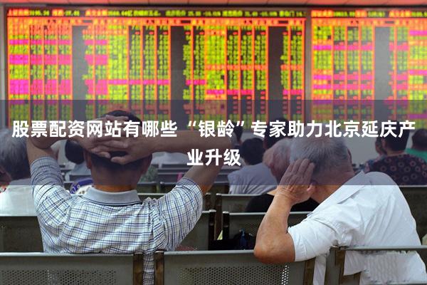 股票配资网站有哪些 “银龄”专家助力北京延庆产业升级