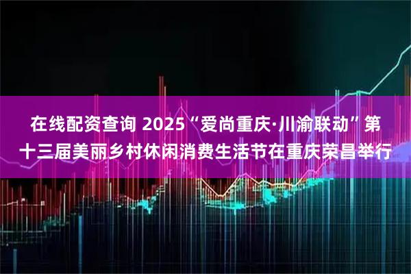 在线配资查询 2025“爱尚重庆·川渝联动”第十三届美丽乡村休闲消费生活节在重庆荣昌举行