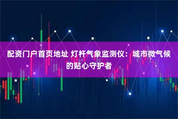 配资门户首页地址 灯杆气象监测仪：城市微气候的贴心守护者