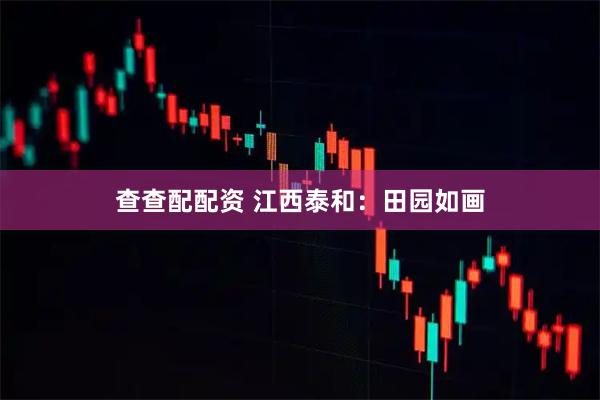 查查配配资 江西泰和：田园如画